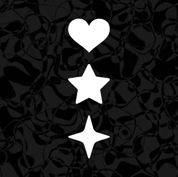 HEART + STARS VINYL DECAL STICKER PACK