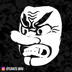 SANZU MASK VINYL DECAL STICKER