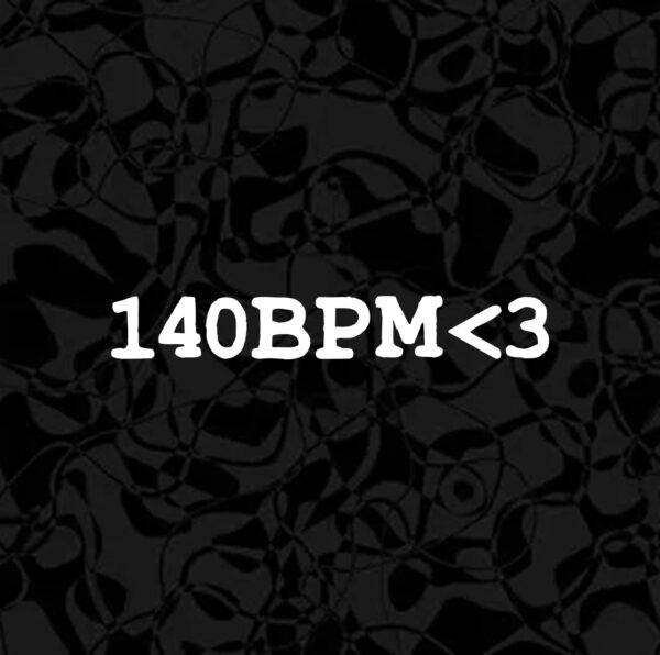 140BPM HEART DECAL STICKER